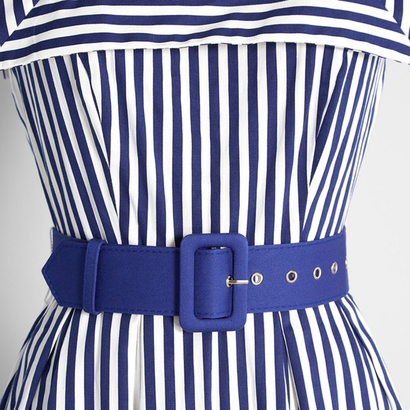 Collectif Sails and Stripes Swing Dress - Picture 3 of 16